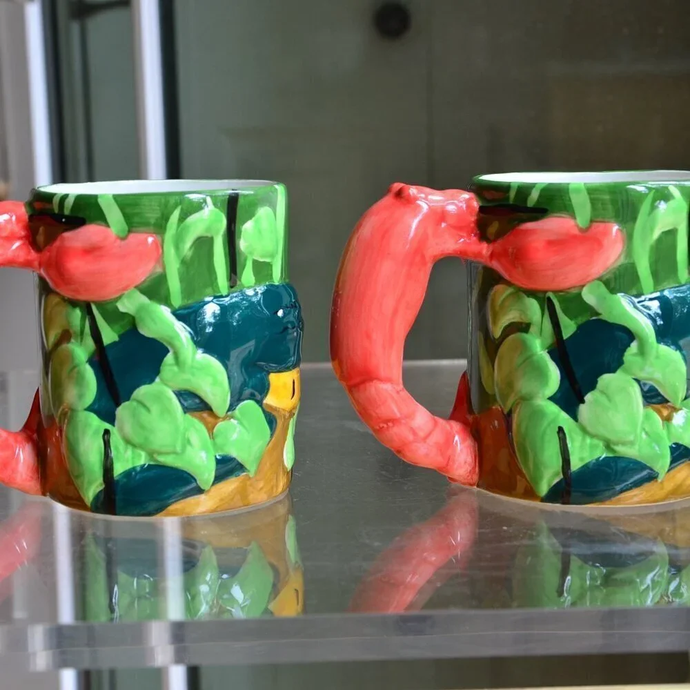 Set of Two Louisiana Lobster Mugs